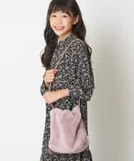 KG5AP11029 a.v.v KIDS(アー・ヴェ・ヴェ) [KIDS]フェイクファーショルダーバッグ ピンク