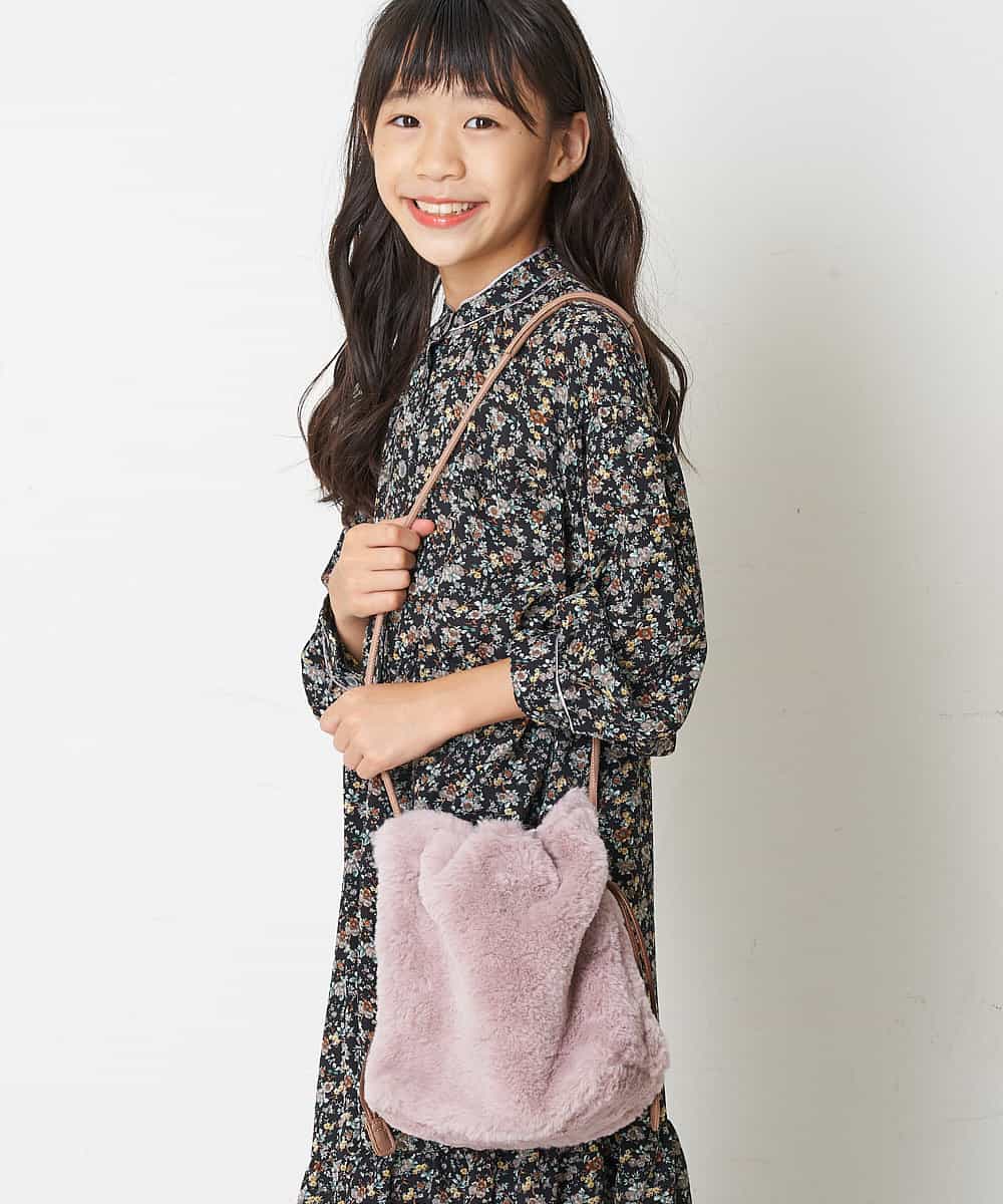 KG5AP11029 a.v.v KIDS(アー・ヴェ・ヴェ) [KIDS]フェイクファーショルダーバッグ ピンク