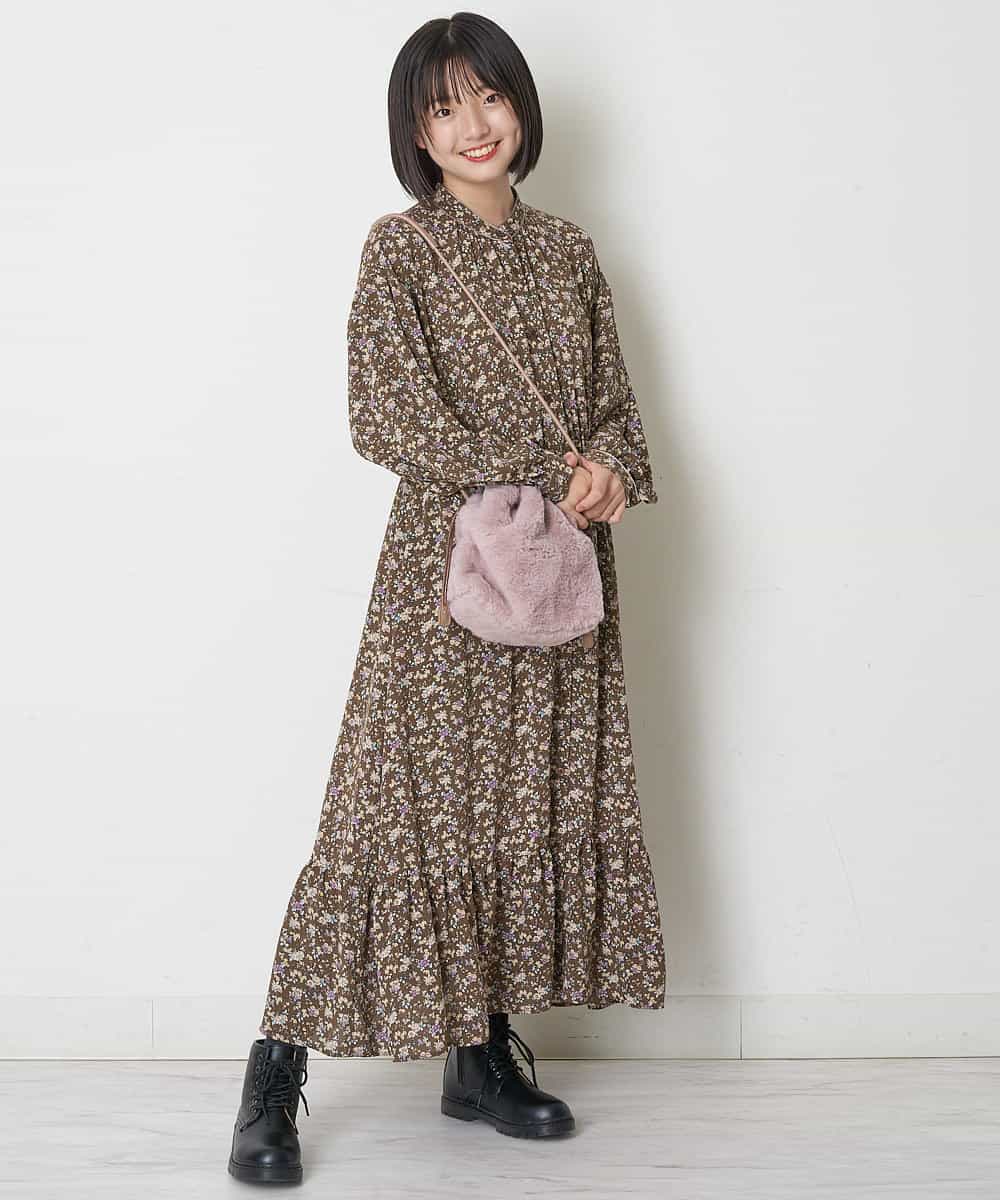KG5AP11029 a.v.v KIDS(アー・ヴェ・ヴェ) [KIDS]フェイクファーショルダーバッグ ピンク