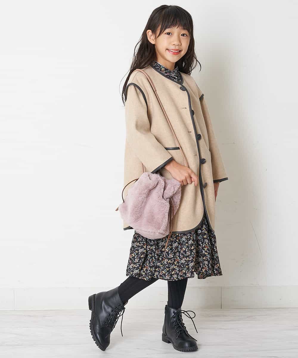 KG5AP11029 a.v.v KIDS(アー・ヴェ・ヴェ) [KIDS]フェイクファーショルダーバッグ ピンク