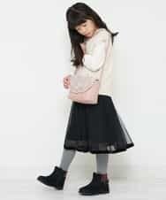 KG5AP20034 a.v.v KIDS(アー・ヴェ・ヴェ) [KIDS]フェイクファーフラップバッグ ピンク