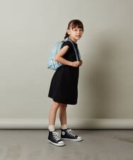 KG5AV12049 a.v.v KIDS(アー・ヴェ・ヴェ) [KIDS]フェイクレザーレースアップリボンリュック ブラック