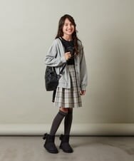 KG5AV12049 a.v.v KIDS(アー・ヴェ・ヴェ) [KIDS]フェイクレザーレースアップリボンリュック ブラック