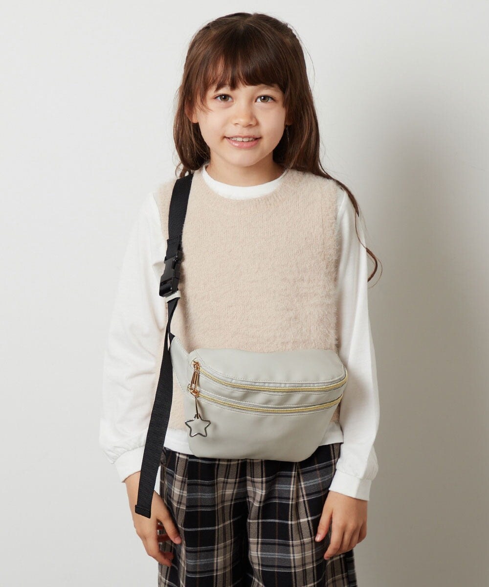 KG5AV14039 a.v.v KIDS(アー・ヴェ・ヴェ) [KIDS]フェイクレザーボディーバッグ ブラック