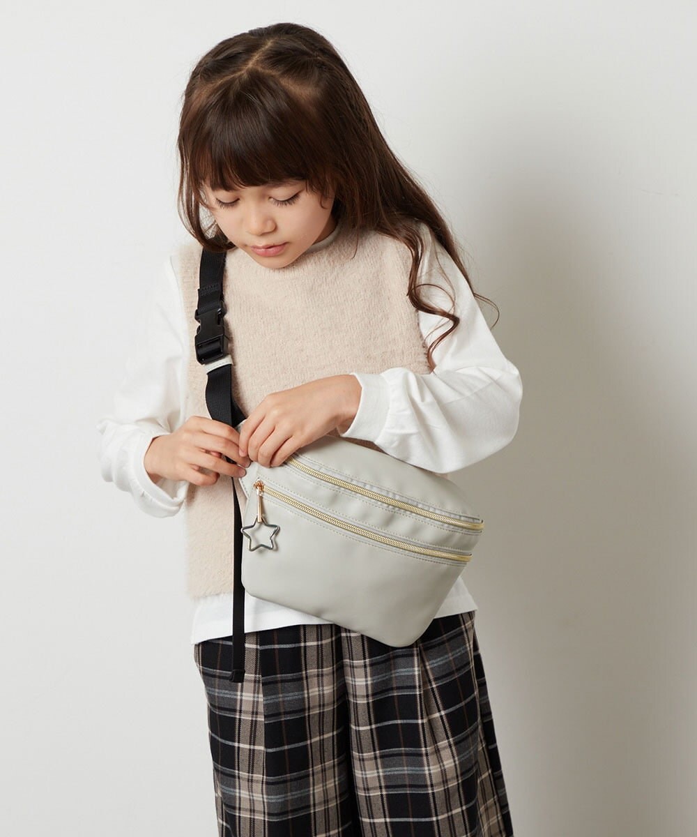 KG5AV14039 a.v.v KIDS(アー・ヴェ・ヴェ) [KIDS]フェイクレザーボディーバッグ ブラック
