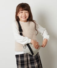 KG5AV14039 a.v.v KIDS(アー・ヴェ・ヴェ) [KIDS]フェイクレザーボディーバッグ ブラック
