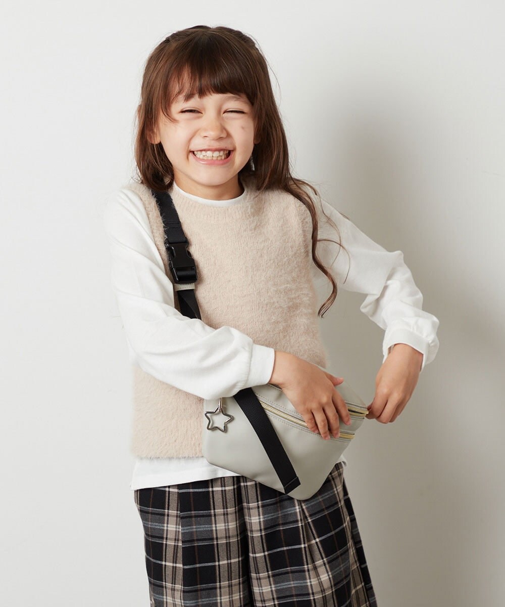 KG5AV14039 a.v.v KIDS(アー・ヴェ・ヴェ) [KIDS]フェイクレザーボディーバッグ ブラック