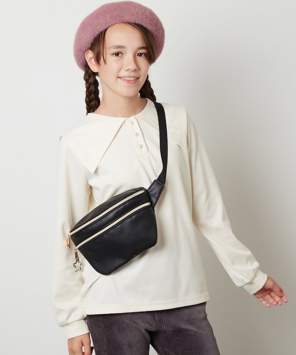 KG5AV14039 a.v.v KIDS(アー・ヴェ・ヴェ) [KIDS]フェイクレザーボディーバッグ ブラック