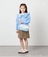 KG5ED01044 a.v.v KIDS(アー・ヴェ・ヴェ) [KIDS]【シナモロール／ポチャッコ】お顔ショルダーバッグ ライトブルー