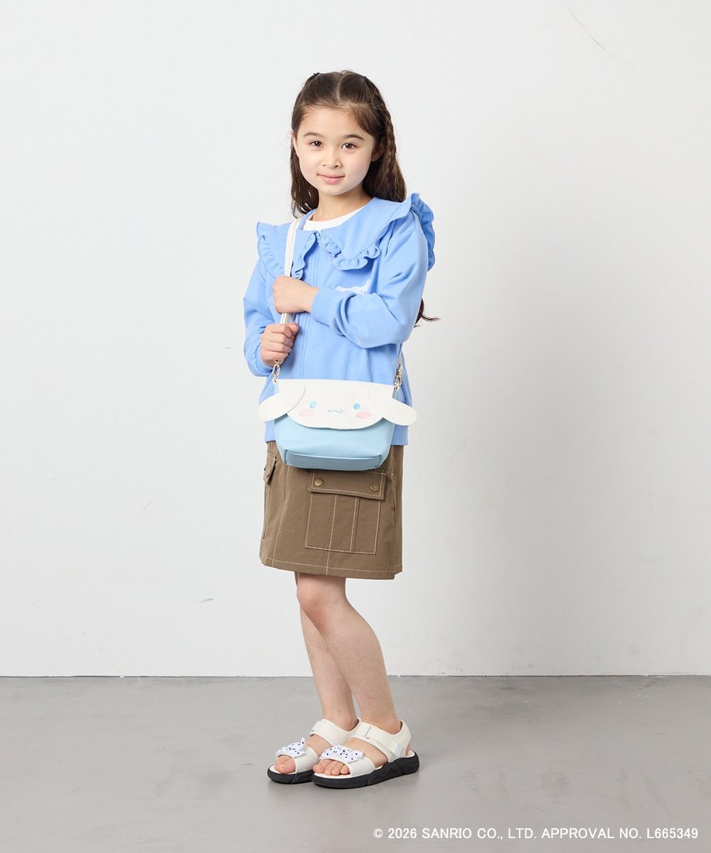 KG5ED01044 a.v.v KIDS(アー・ヴェ・ヴェ) [KIDS]【シナモロール／ポチャッコ】お顔ショルダーバッグ ライトブルー