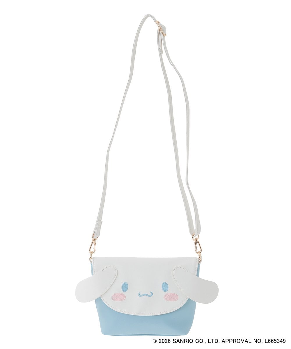 KG5ED01044 a.v.v KIDS(アー・ヴェ・ヴェ) [KIDS]【シナモロール／ポチャッコ】お顔ショルダーバッグ ライトブルー