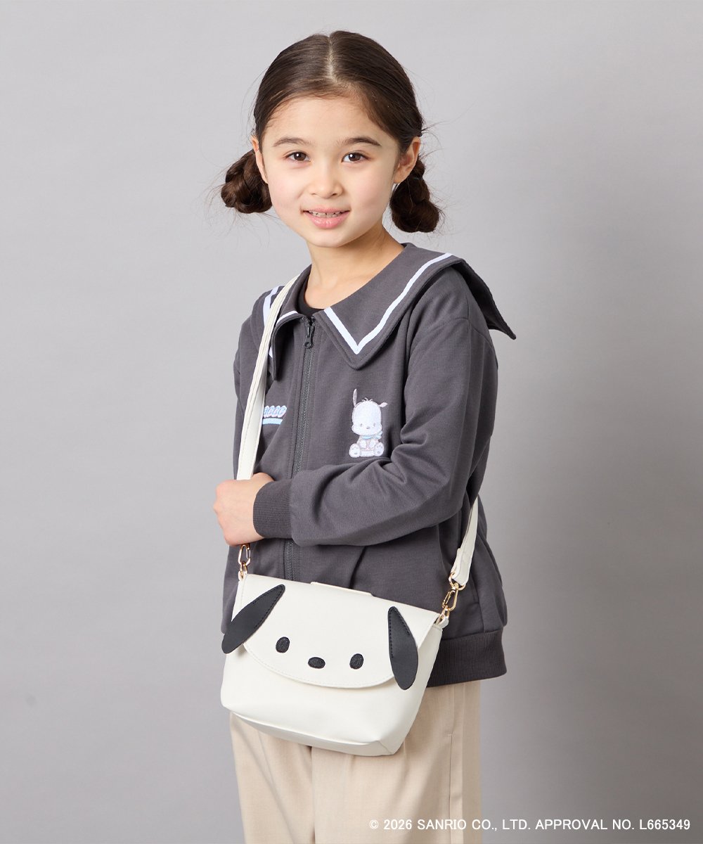 KG5ED01044 a.v.v KIDS(アー・ヴェ・ヴェ) [KIDS]【シナモロール／ポチャッコ】お顔ショルダーバッグ アイボリー