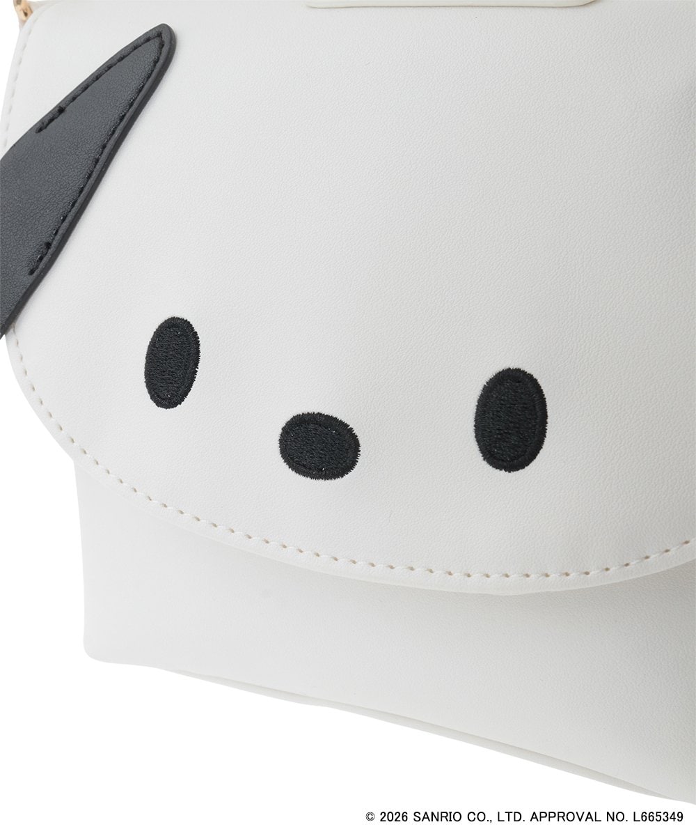 KG5ED01044 a.v.v KIDS(アー・ヴェ・ヴェ) [KIDS]【シナモロール／ポチャッコ】お顔ショルダーバッグ アイボリー