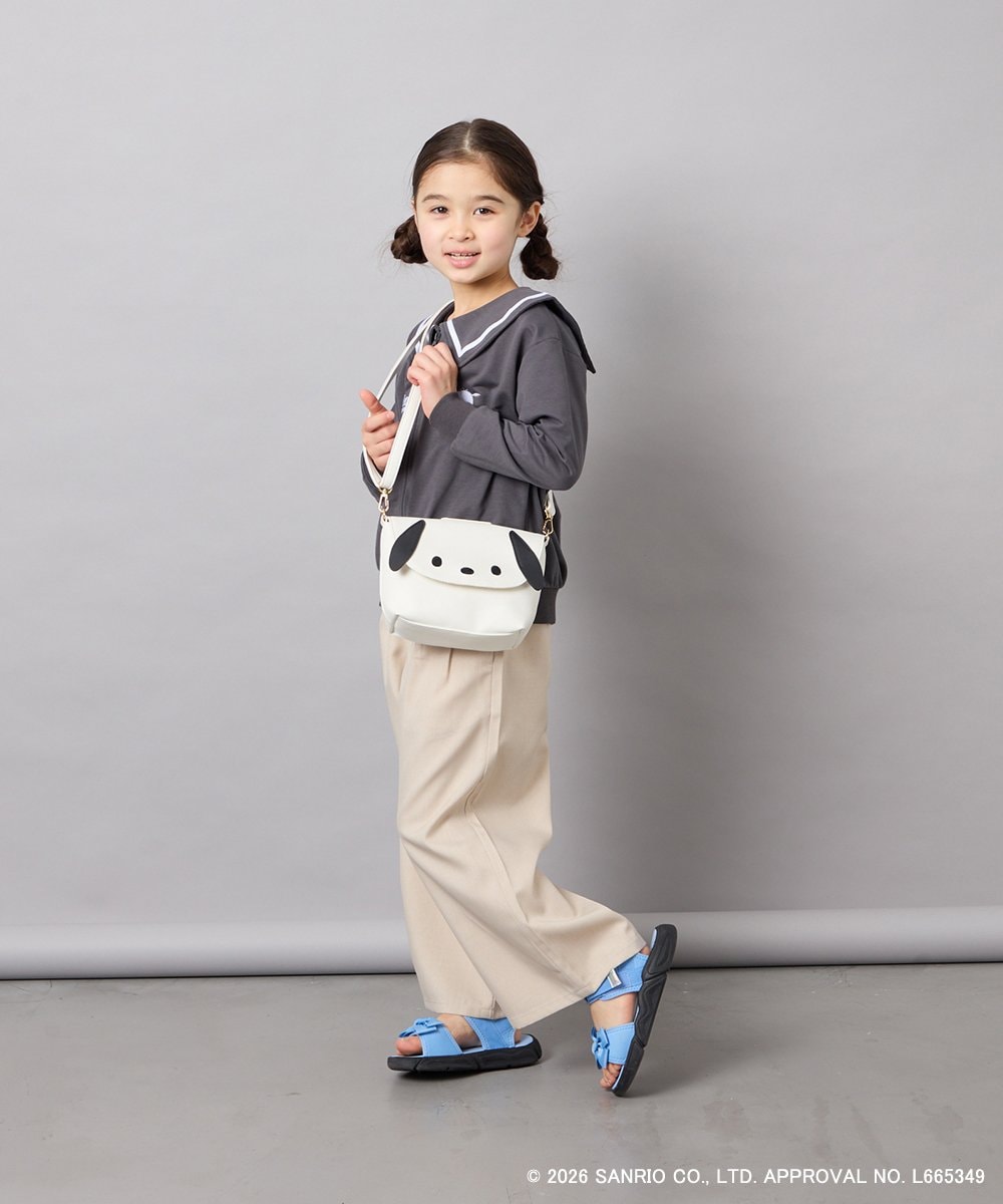 KG5ED01044 a.v.v KIDS(アー・ヴェ・ヴェ) [KIDS]【シナモロール／ポチャッコ】お顔ショルダーバッグ アイボリー