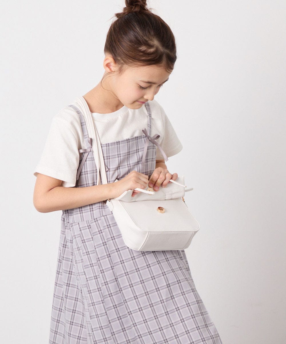 KG5GD11044 a.v.v KIDS(アー・ヴェ・ヴェ) [KIDS]ダブルリボンショルダー ホワイト