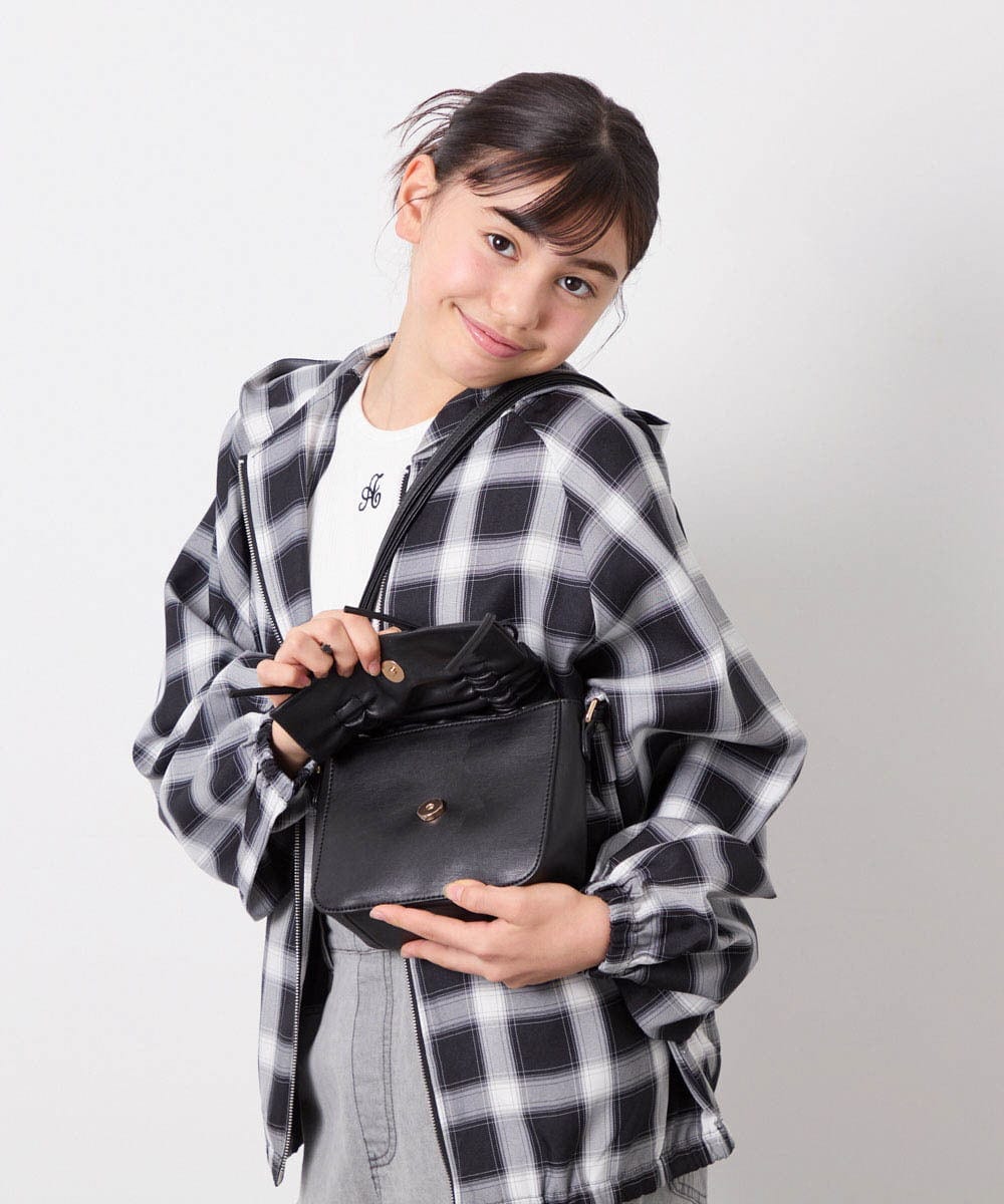 KG5GD11044 a.v.v KIDS(アー・ヴェ・ヴェ) [KIDS]ダブルリボンショルダー ブラック