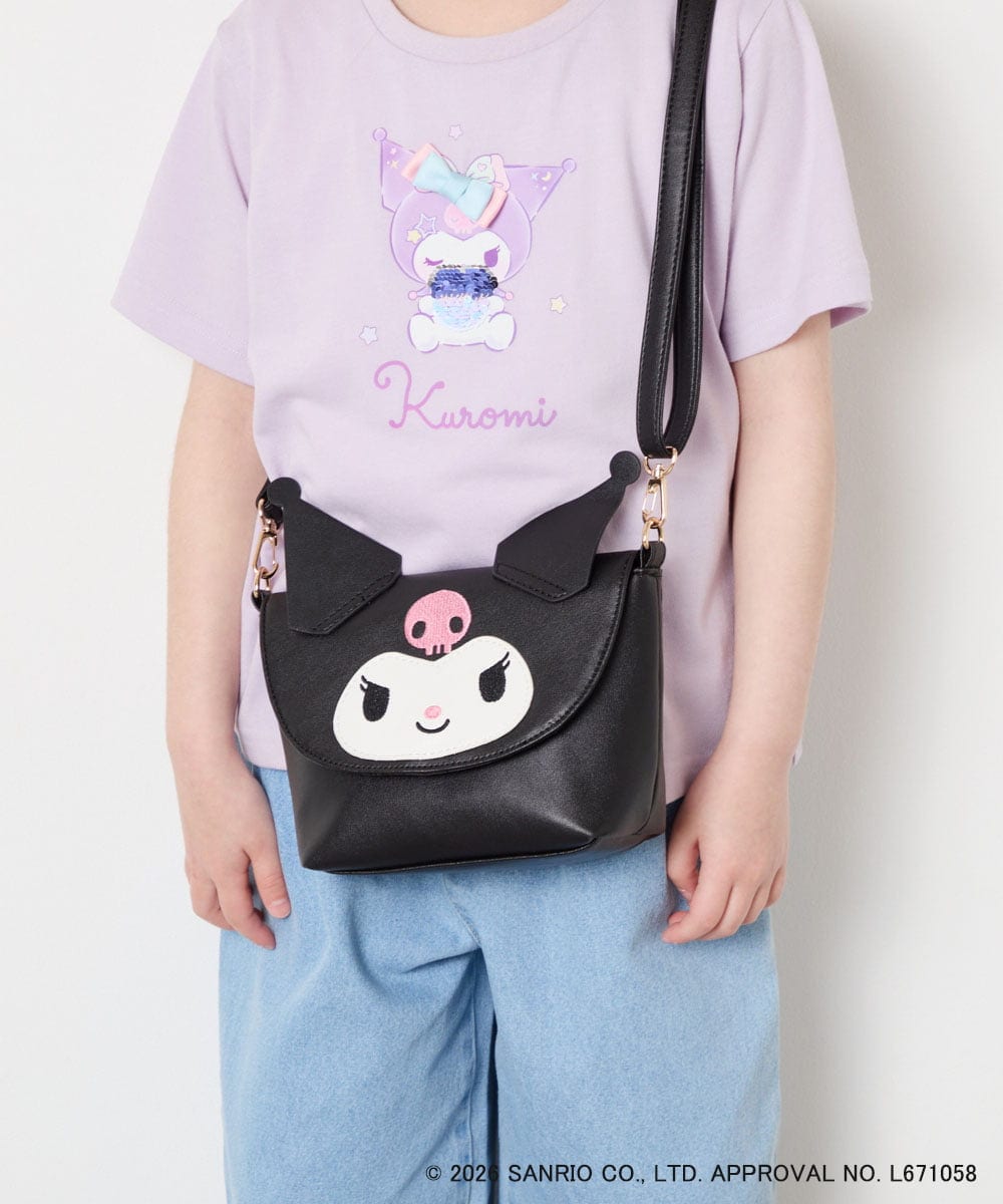 KG5GD15044 a.v.v KIDS(アー・ヴェ・ヴェ) 【数量限定】[シナモロール＆クロミ]お顔ショルダーバッグ ブラック