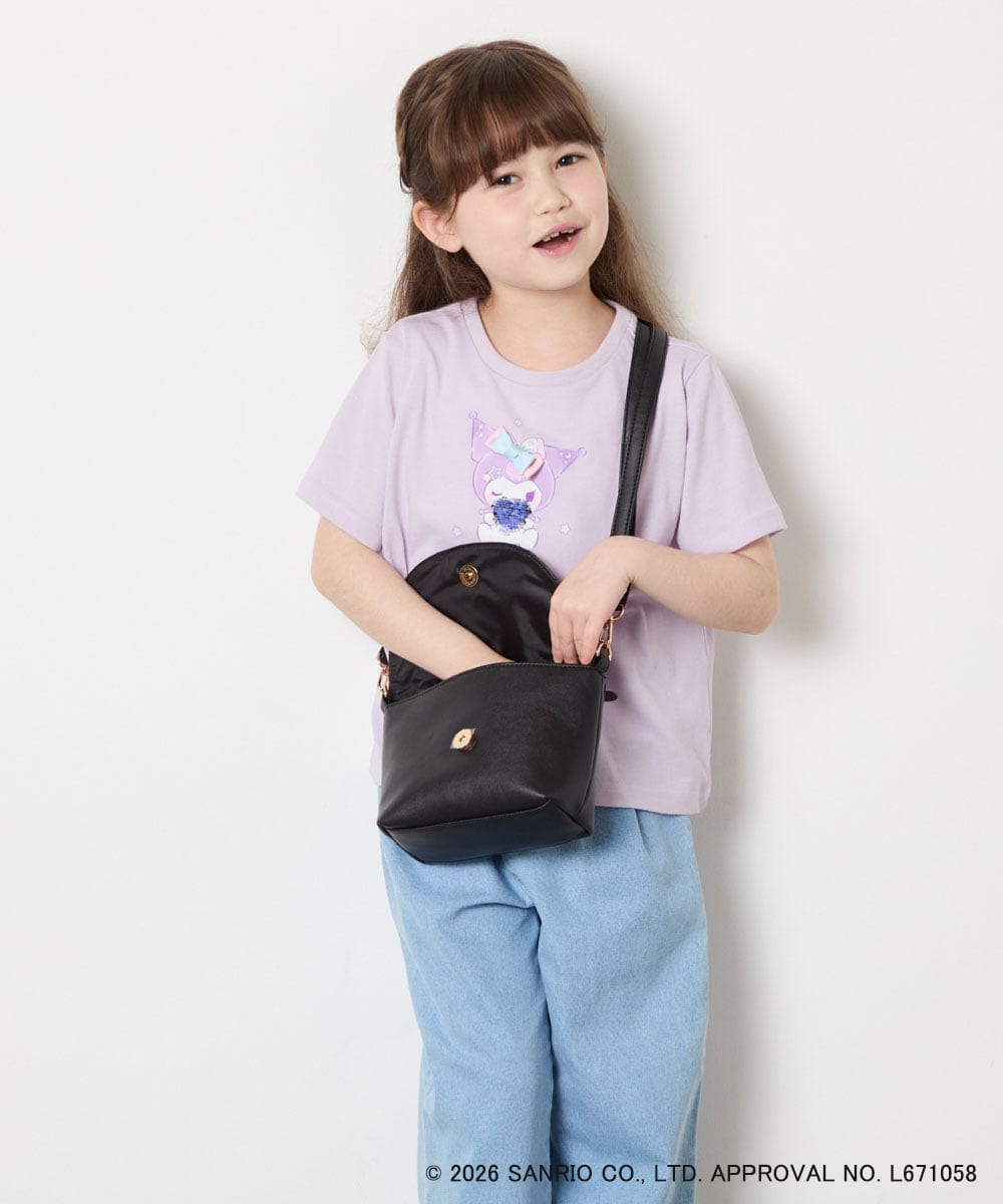 KG5GD15044 a.v.v KIDS(アー・ヴェ・ヴェ) 【数量限定】[シナモロール＆クロミ]お顔ショルダーバッグ ブラック