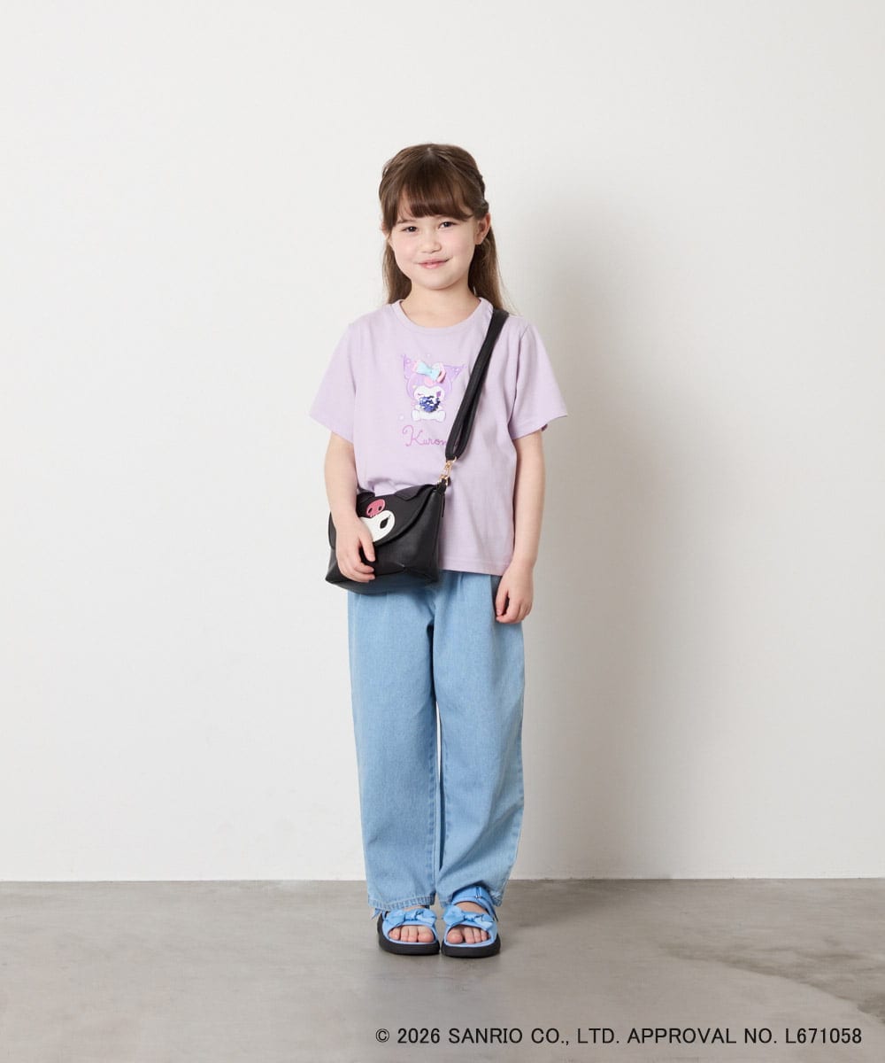 KG5GD15044 a.v.v KIDS(アー・ヴェ・ヴェ) 【数量限定】[シナモロール＆クロミ]お顔ショルダーバッグ ブラック