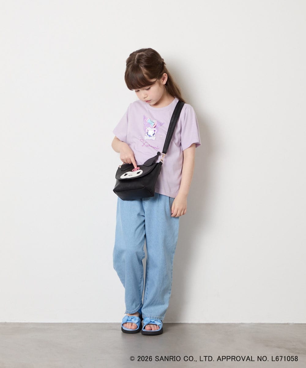 KG5GD15044 a.v.v KIDS(アー・ヴェ・ヴェ) 【数量限定】[シナモロール＆クロミ]お顔ショルダーバッグ ブラック