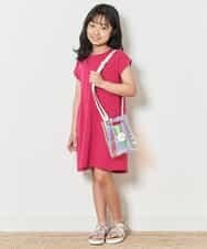 KG5GM21029 a.v.v KIDS(アー・ヴェ・ヴェ) [KIDS]PVCモチーフプリントスクアエミニポシェット ホワイト