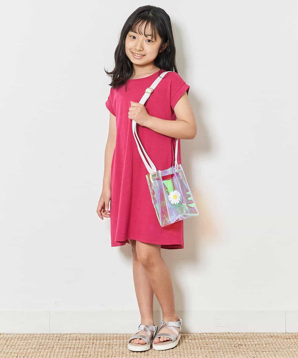 KG5GM21029 a.v.v KIDS(アー・ヴェ・ヴェ) [KIDS]PVCモチーフプリントスクアエミニポシェット ホワイト