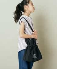KG5GP11039 a.v.v KIDS(アー・ヴェ・ヴェ) [KIDS]オリジナルプリントショルダーバッグ ブラック