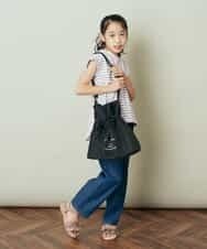 KG5GP11039 a.v.v KIDS(アー・ヴェ・ヴェ) [KIDS]オリジナルプリントショルダーバッグ ブラック