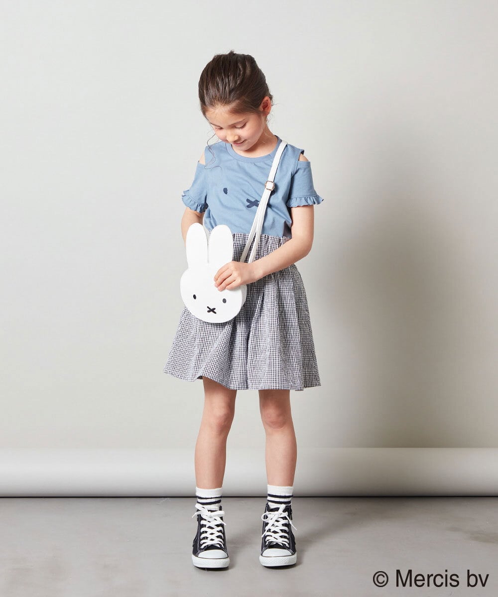 KG5GS30039 a.v.v KIDS(アー・ヴェ・ヴェ) [KIDS]【ミッフィーコラボ】ダイカットバッグ ホワイト（ミッフィー）