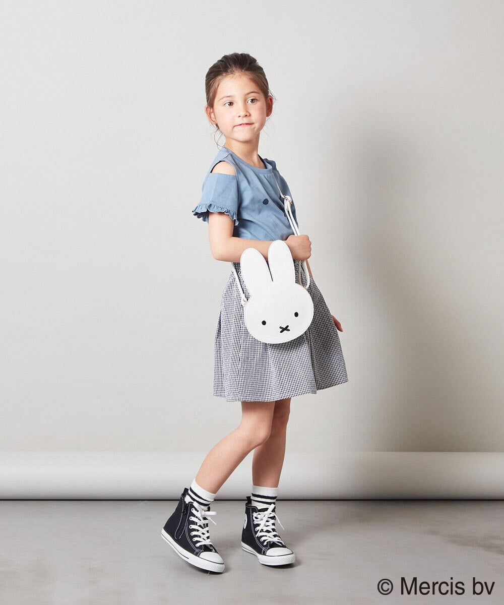 KG5GS30039 a.v.v KIDS(アー・ヴェ・ヴェ) [KIDS]【ミッフィーコラボ】ダイカットバッグ ホワイト（ミッフィー）