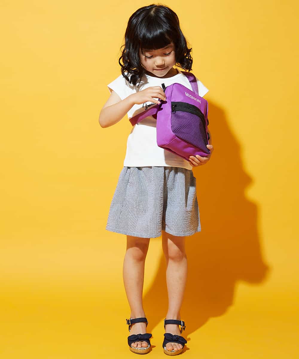 KG5HG41029 a.v.v KIDS(アー・ヴェ・ヴェ) [KIDS]メッシュポケットサコッシュ パープル