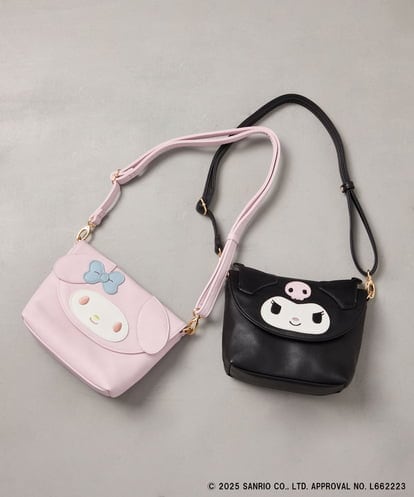 KG5JA01044 a.v.v KIDS 【数量限定】[KIDS]［マイメロディ／クロミ］お顔ショルダーバッグ