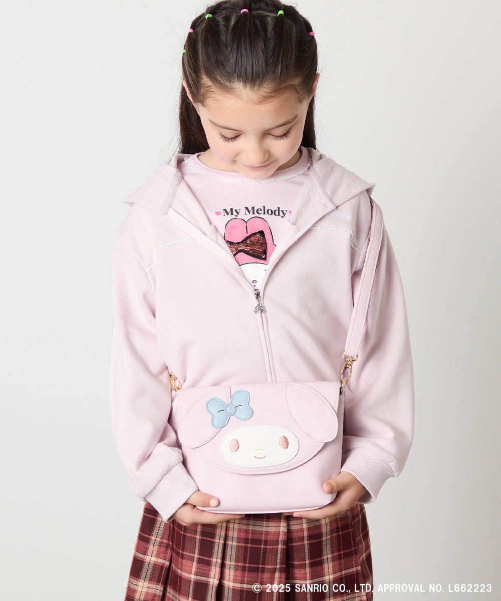 KG5JA01044 a.v.v KIDS(アー・ヴェ・ヴェ) 【数量限定】[KIDS]［マイメロディ／クロミ］お顔ショルダーバッグ ピンク