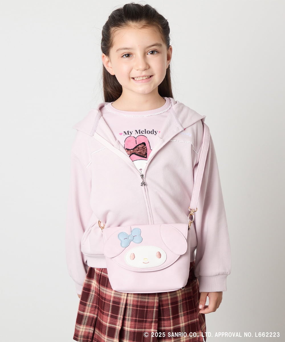 KG5JA01044 a.v.v KIDS(アー・ヴェ・ヴェ) 【数量限定】[KIDS]［マイメロディ／クロミ］お顔ショルダーバッグ ピンク
