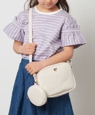 KG5KP02039 a.v.v KIDS(アー・ヴェ・ヴェ) [KIDS]ポーチ付きミニショルダーバッグ アイボリー