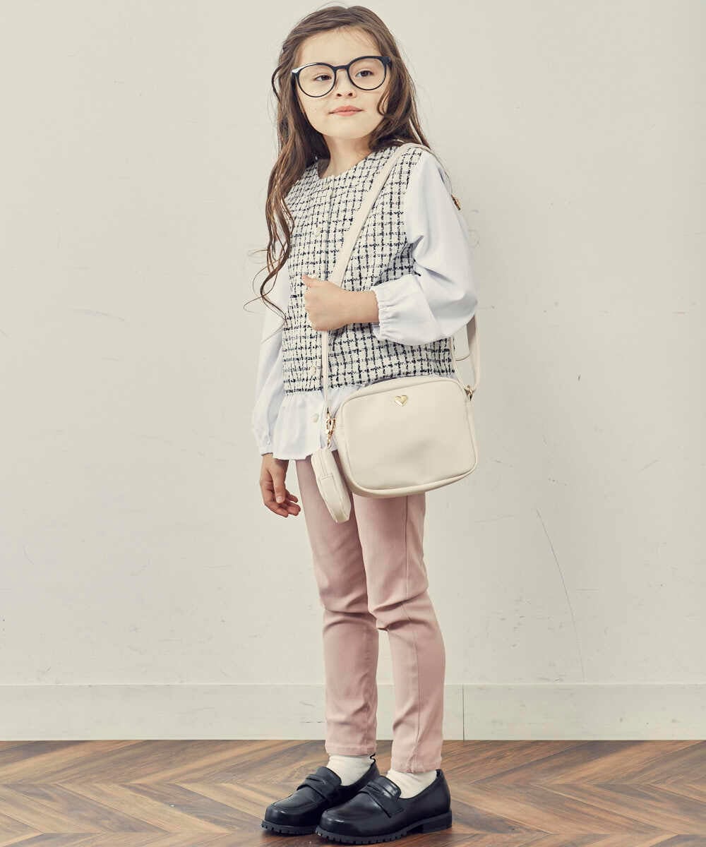 KG5KP02039 a.v.v KIDS(アー・ヴェ・ヴェ) [KIDS]ポーチ付きミニショルダーバッグ アイボリー