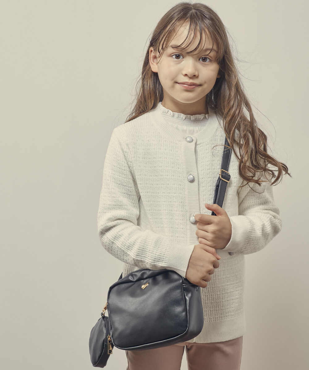 KG5KP02039 a.v.v KIDS(アー・ヴェ・ヴェ) [KIDS]ポーチ付きミニショルダーバッグ ブラック