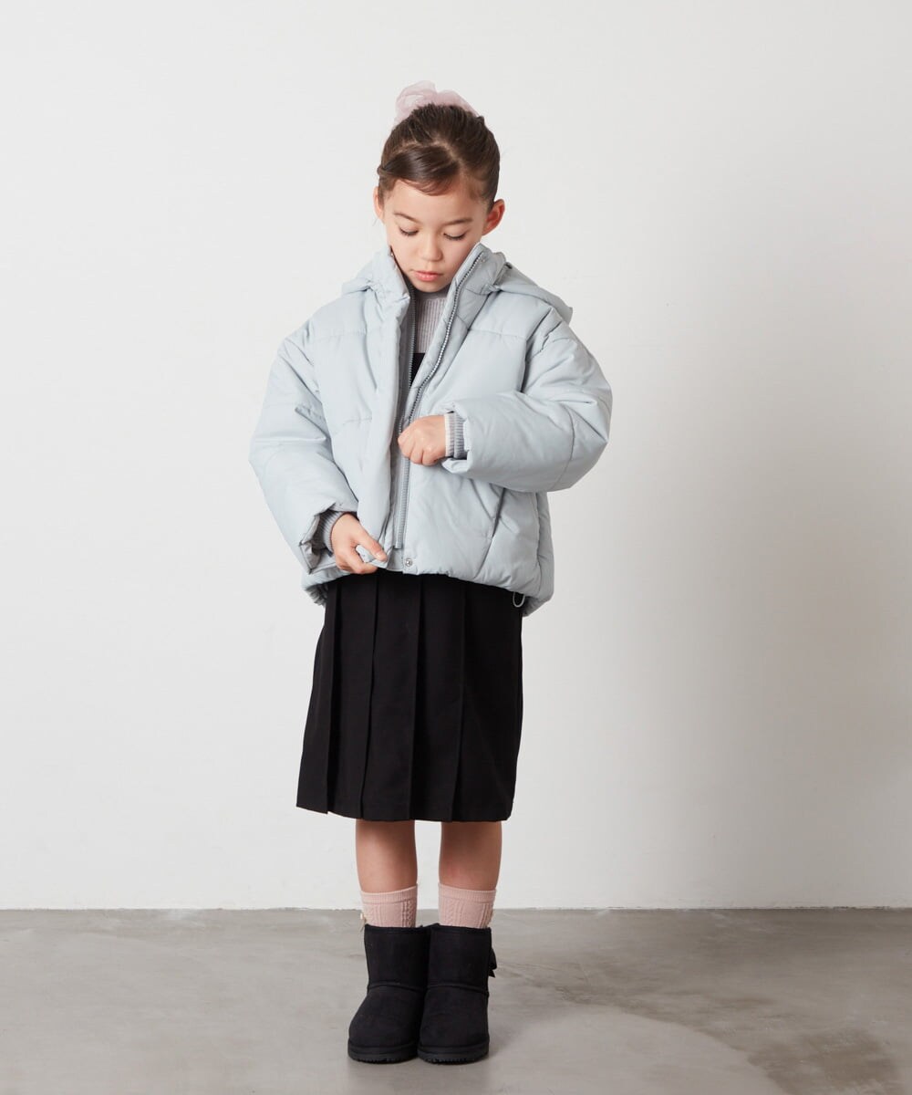 KG6AA14034 a.v.v KIDS(アー・ヴェ・ヴェ) [KIDS]【撥水加工/8サイズ展開】リボン付フェイクムートンブーツ[WEB限定サイズ] ピンク
