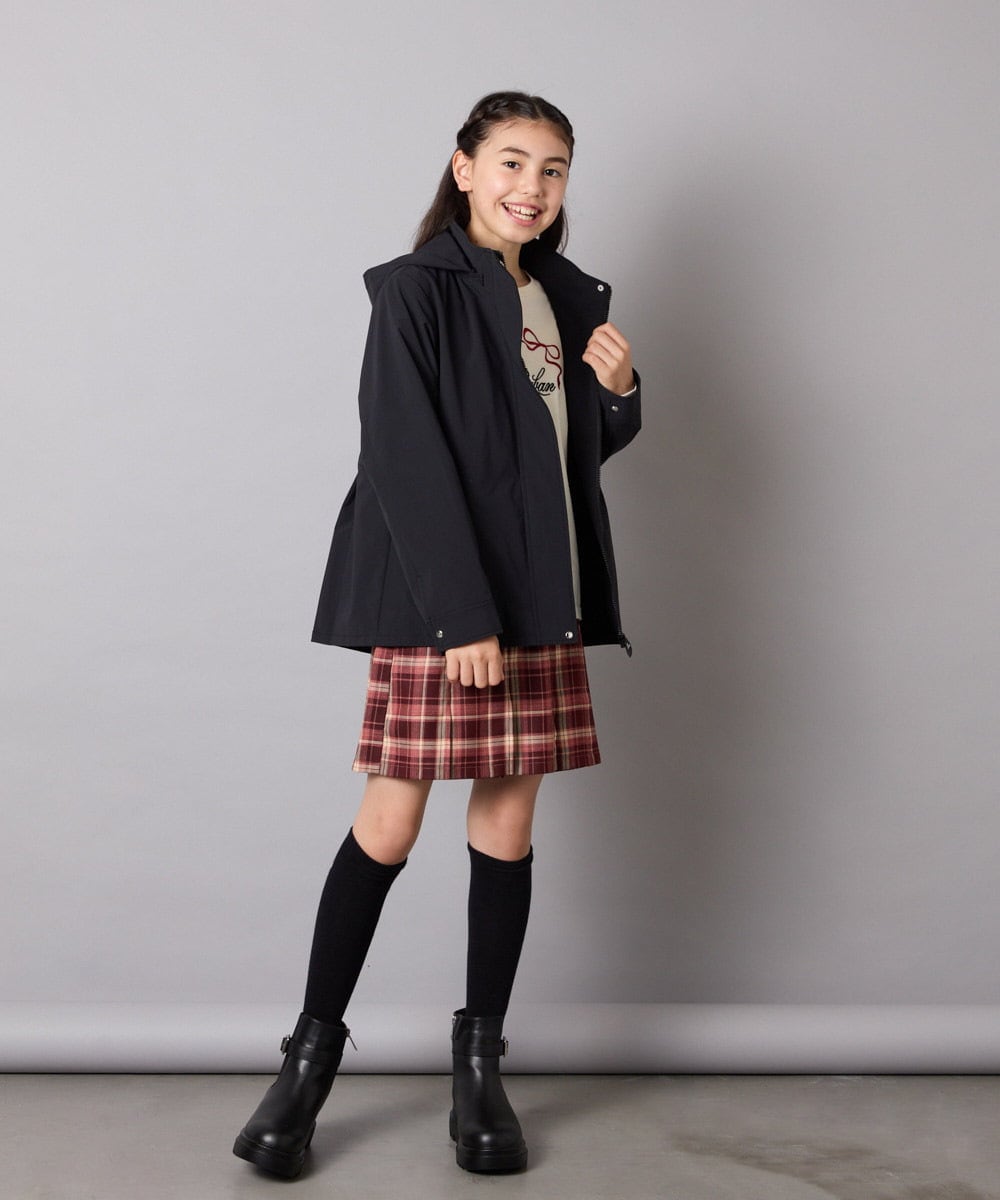 KG6AD02059 a.v.v KIDS(アー・ヴェ・ヴェ) [KIDS]【滑りにくいタンクソール】サイドゴアブーツ ブラック