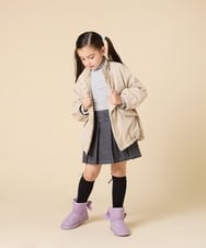 KG6AD03039 a.v.v KIDS(アー・ヴェ・ヴェ) [KIDS]【撥水加工/クッションインソール】リボン付フェイクムートンブーツ ピンク