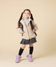 KG6AD03039 a.v.v KIDS(アー・ヴェ・ヴェ) [KIDS]【撥水加工/クッションインソール】リボン付フェイクムートンブーツ ピンク