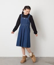 KG6AD03039 a.v.v KIDS(アー・ヴェ・ヴェ) [KIDS]【撥水加工/クッションインソール】リボン付フェイクムートンブーツ ピンク