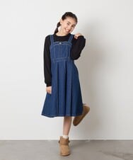 KG6AD03039 a.v.v KIDS(アー・ヴェ・ヴェ) [KIDS]【撥水加工/クッションインソール】リボン付フェイクムートンブーツ ピンク