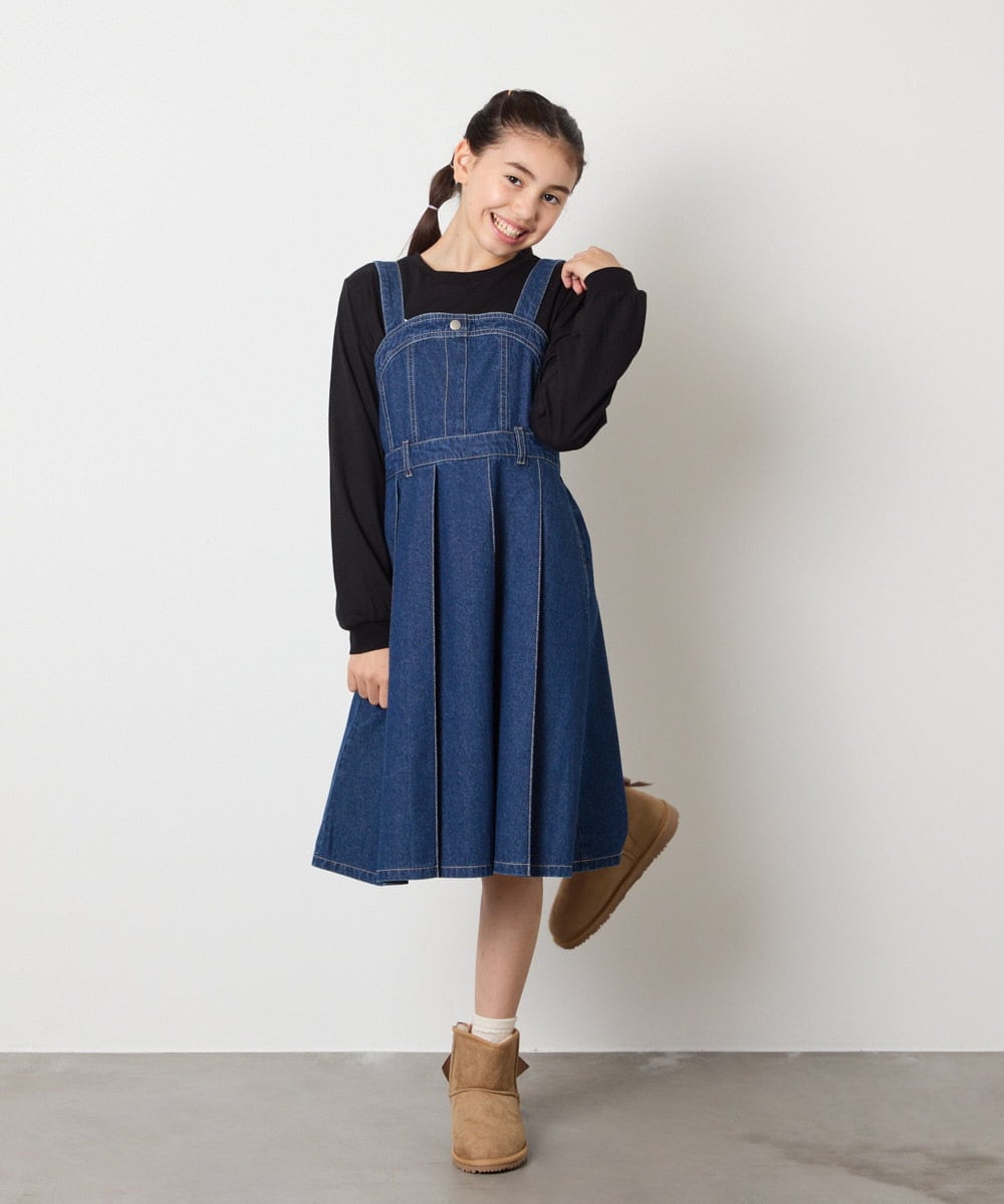KG6AD03039 a.v.v KIDS(アー・ヴェ・ヴェ) [KIDS]【撥水加工/クッションインソール】リボン付フェイクムートンブーツ ピンク