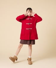 KG6AD03039 a.v.v KIDS(アー・ヴェ・ヴェ) [KIDS]【撥水加工/クッションインソール】リボン付フェイクムートンブーツ ピンク
