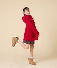 KG6AD03039 a.v.v KIDS(アー・ヴェ・ヴェ) [KIDS]【撥水加工/クッションインソール】リボン付フェイクムートンブーツ ピンク