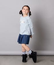 KG6AD03039 a.v.v KIDS(アー・ヴェ・ヴェ) [KIDS]【撥水加工/クッションインソール】リボン付フェイクムートンブーツ ピンク