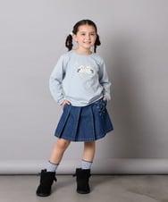 KG6AD03039 a.v.v KIDS(アー・ヴェ・ヴェ) [KIDS]【撥水加工/クッションインソール】リボン付フェイクムートンブーツ ピンク