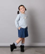 KG6AD03039 a.v.v KIDS(アー・ヴェ・ヴェ) [KIDS]【撥水加工/クッションインソール】リボン付フェイクムートンブーツ ピンク