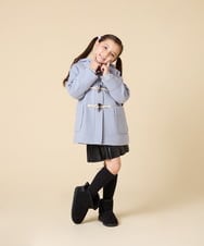 KG6AD03039 a.v.v KIDS(アー・ヴェ・ヴェ) [KIDS]【撥水加工/クッションインソール】リボン付フェイクムートンブーツ ピンク